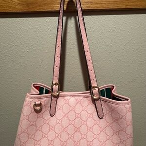 Pink Tote Bag with matching wallet